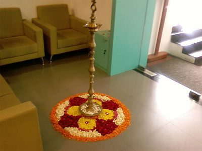 Onam Decorations, Office Entrance